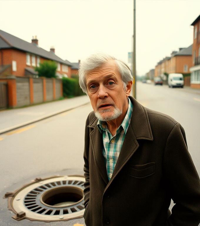 Paznicul școlii a auzit niște sunete ciudate venind dintr-un canal. S-a aplecat să se uite și… nu i-a venit să creadă ochilor!