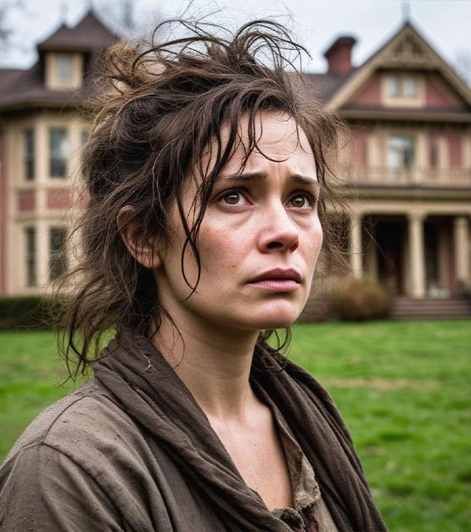 Ajunsă să se angajeze într-o casă înstărită, femeia încremeni când îl văzu în fața ei pe soțul pe care îl îngropase acum jumătate de an.