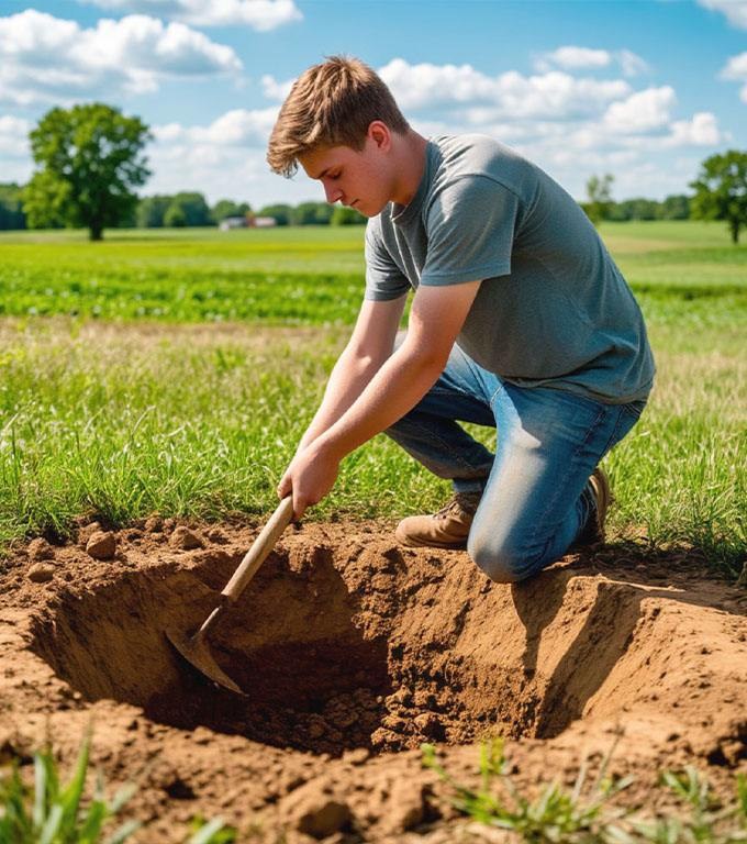 Nepotul căuta apă și săpa o fântână, dar a dat peste un SICRIU STRĂIN! Iar când a ridicat capacul…