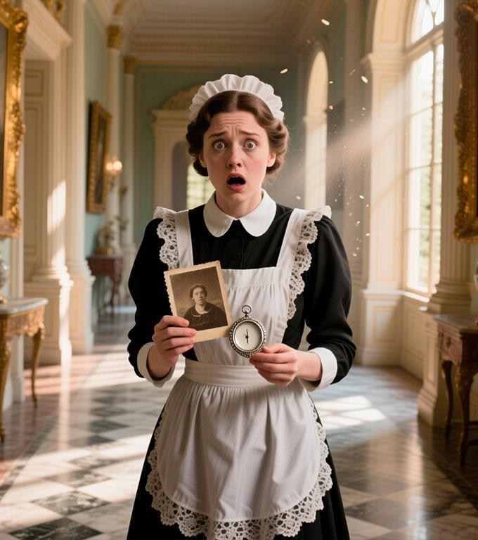 Polka sprzątająca w rezydencji bogatej kobiety przypadkiem natrafiła na stary medalion i fotografię – przedmioty należące niegdyś do jej dawno zmarłej babci.