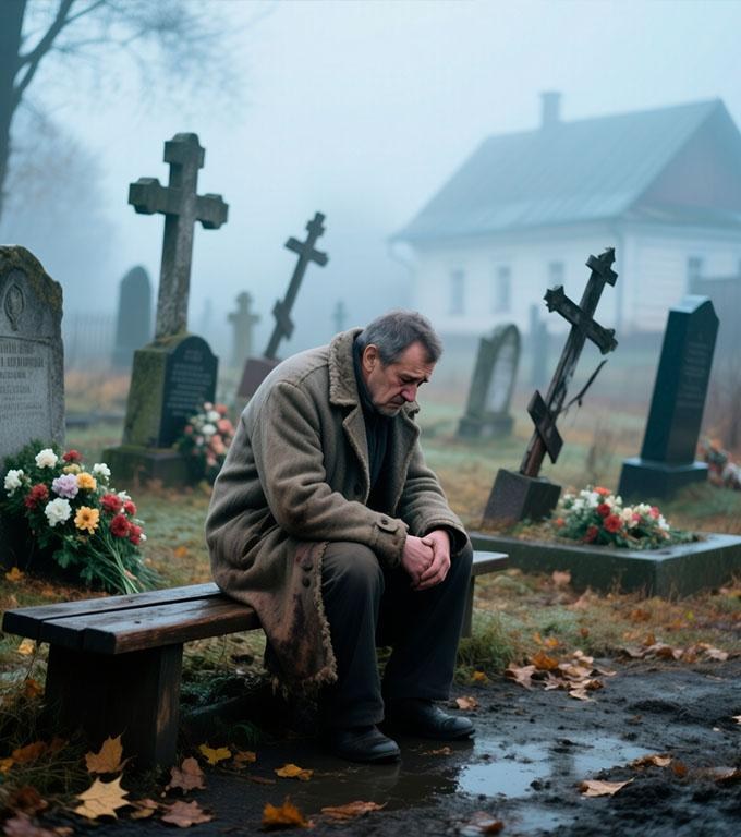 Un văduv a ajuns la cimitir și a văzut un pachet viu aruncat într-un mormânt proaspăt. Ceea ce era înăuntru i-a schimbat viața.