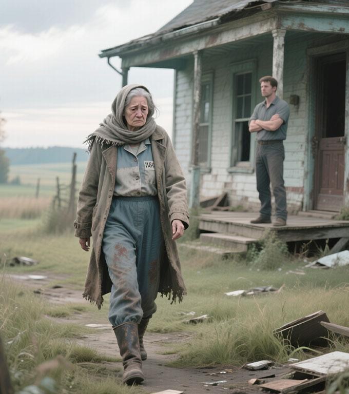 O femeie în vârstă, după ce și-a ispășit pedeapsa, a venit la fiul ei cu speranța unui acoperiș deasupra capului, dar el i-a trântit ușa în față. Răsplata l-a ajuns curând după aceea.