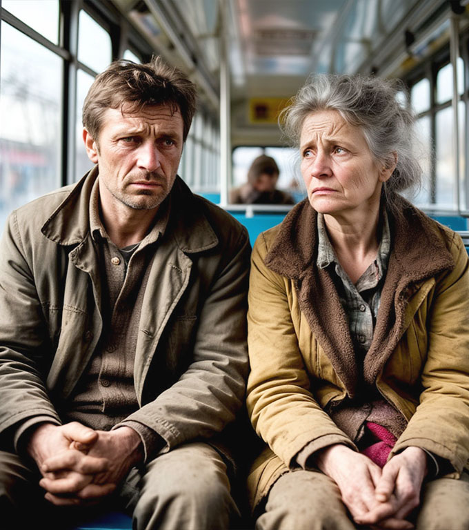 Reiche Eltern, in zerlumpte Kleidung und löchrige Socken gehüllt, wollten den Bräutigam bis an den Rand der Verzweiflung treiben und ihn dazu bringen, die „unwürdige Braut“ aufzugeben.