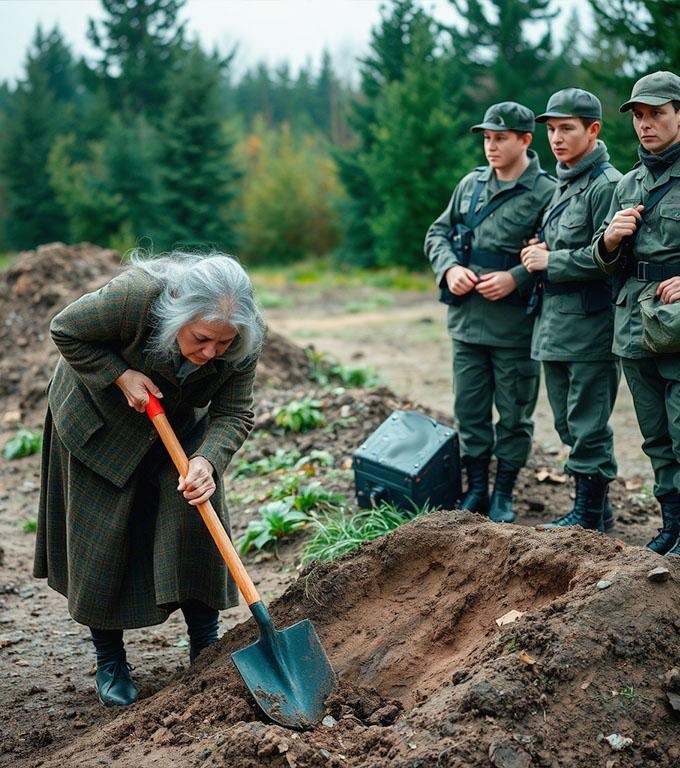 Die Mutter begann an den Worten der Soldaten zu zweifeln und beschloss, das Grab ihres Sohnes zu öffnen.