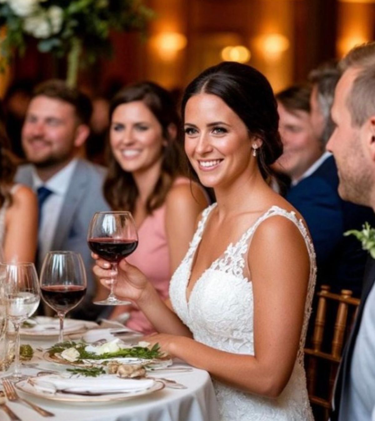 Ich feierte meinen Hochzeitstag im kleinen Kreis meiner Lieben. Da sah ich, wie mein Mann mir etwas ins Weinglas schob.