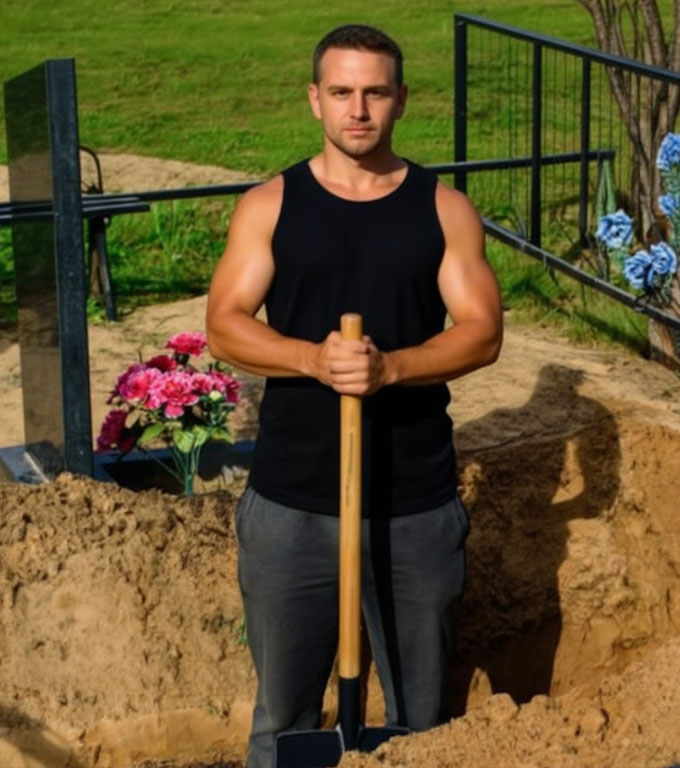 Pracownik zakładu pogrzebowego znalazł telefon komórkowy obok zmarłej. Gdy urządzenie zadzwoniło, postanowił odebrać. Marek powoli spacerował po pustych alejkach starego cmentarza.