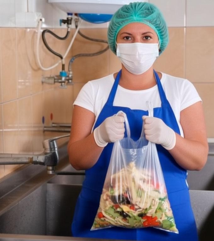 Koledzy poinformowali kierownictwo, że sprzątaczka wynosi resztki jedzenia. Za szklanymi drzwiami restauracji, ozdobionymi mroźnymi wzorami, unosiła się lekka para