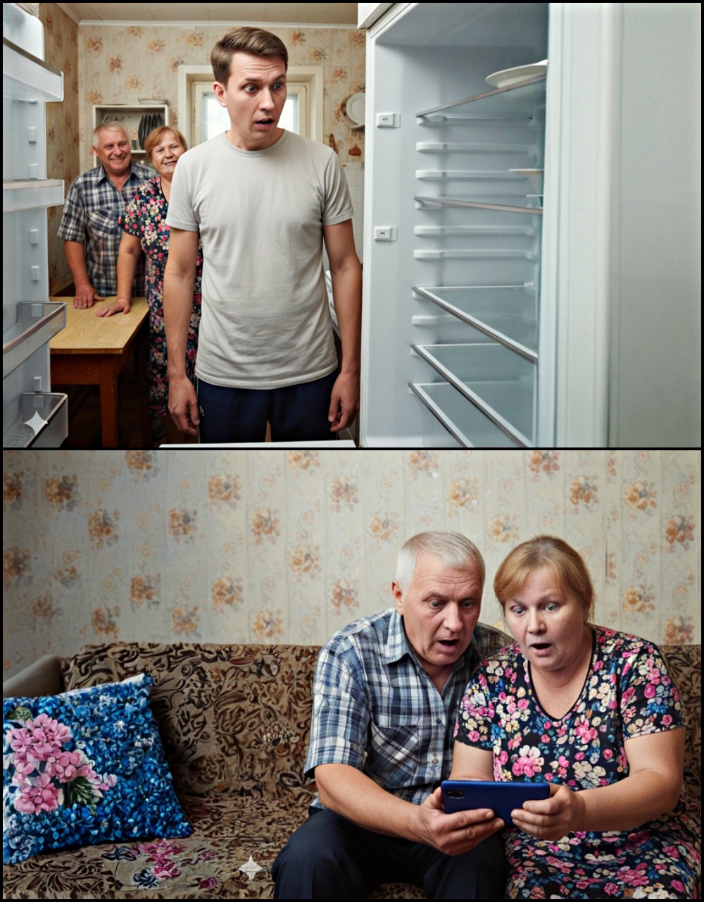 Przyjechałem do rodziców z dziećmi, ale okazało się, że lodówka jest pusta. Powiedzieli, że brakuje im pieniędzy.