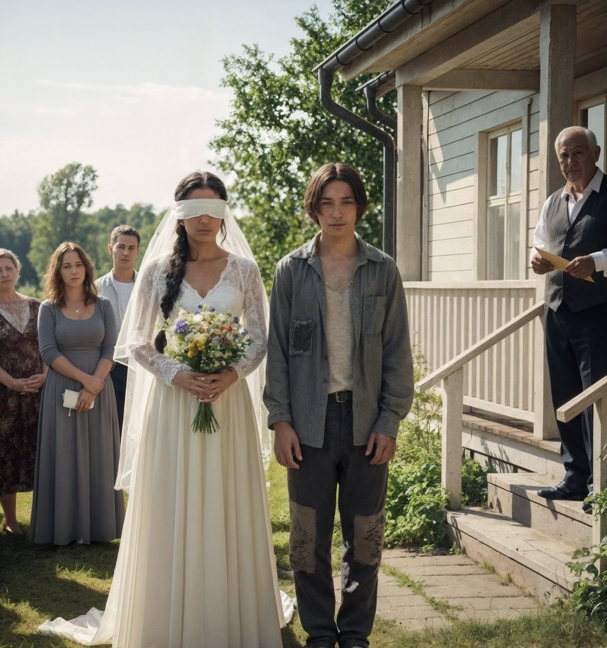 Jej ojciec wydał ślepą córkę za ubogiego mężczyznę pod kościelnym krzyżem — a potem prawda przewróciła wszystko.