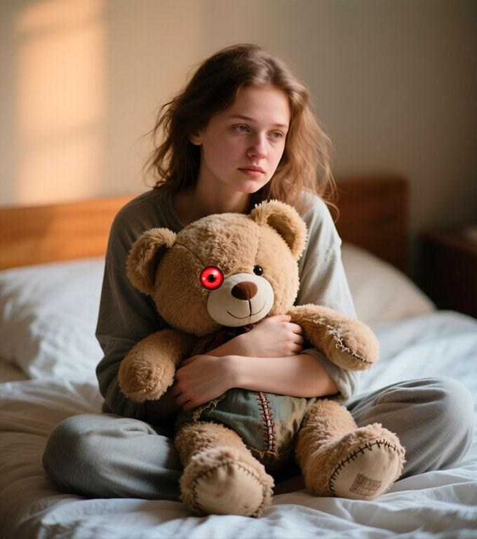 De ziua ei de naștere, fostul ei iubit i-a dăruit un ursuleț de pluș. Când a aflat ce se ascunde în interior, părul i s-a ridicat de spaimă!