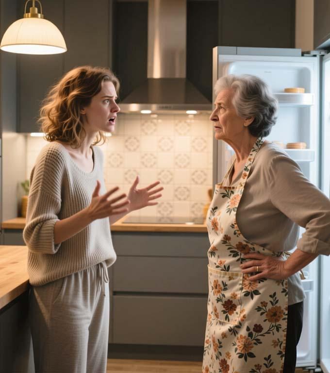 — Du-te din casa mea, bătrână vrăjitoare! Dacă mai apari o dată pe aici, te dau afară!