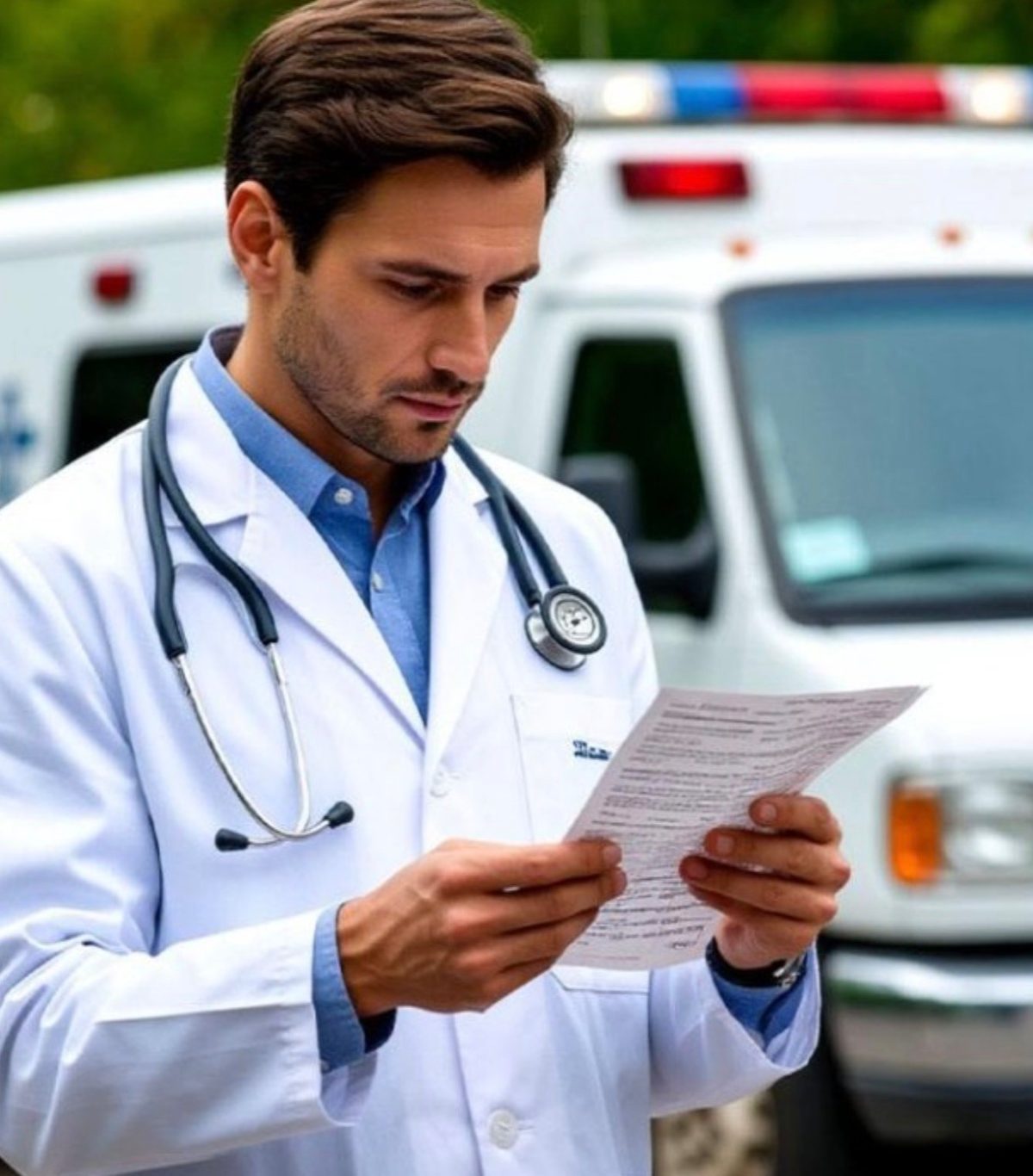 Der Rettungsarzt kam auf einen Einsatz und hatte einen Zettel in der Hand, der einen verzweifelten Hilferuf enthielt.