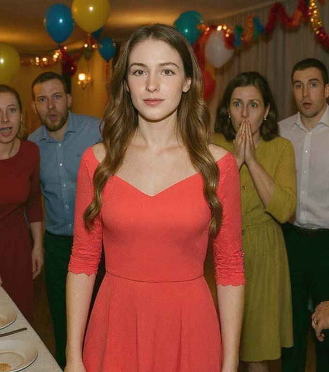 Sie putzte den Boden im Büro. Bei der Firmenfeier nahm sie das Kopftuch ab, und alle waren entsetzt.