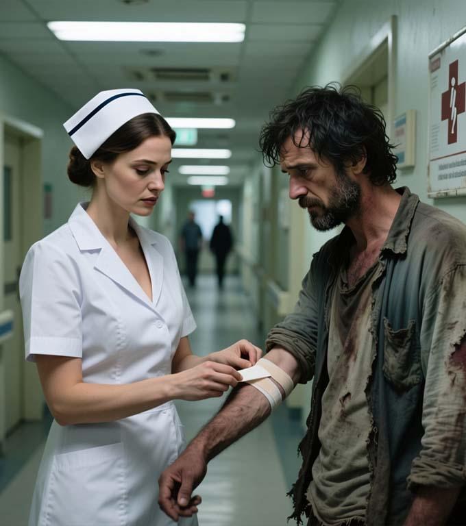 Sie rettete einen Obdachlosen. Und ein Jahr später kaufte er das gesamte Krankenhaus – und nannte es nach ihr.