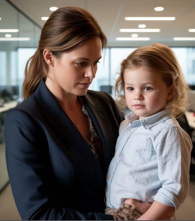 Einen alleinerziehenden Mutter wurde beim Vorstellungsgespräch wegen ihres Kindes gekündigt. Und nur eine Minute später betrat ein Milliardär den Raum.