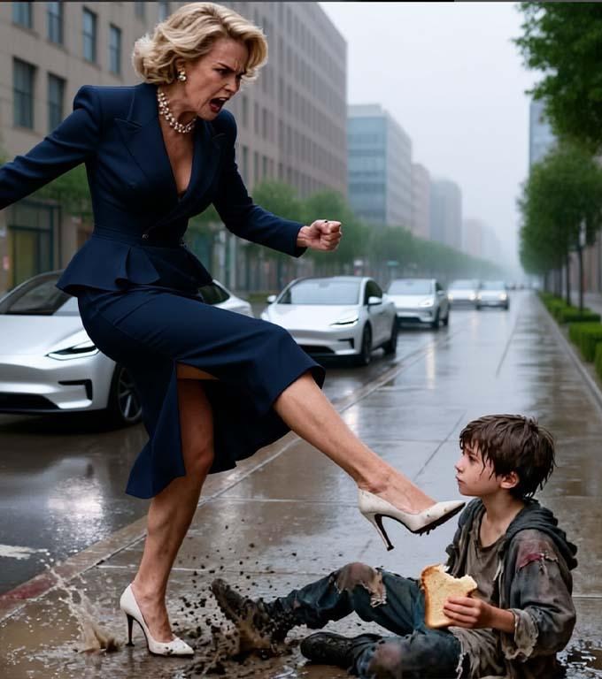 Sie schubste ein fremdes Kind in eine Pfütze… aber das Muttermal an seiner Hand ließ sie auf die Knie fallen.