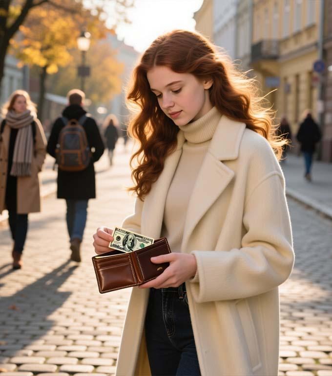 Ein Bürger hatte sein Portemonnaie verloren. Ein Mädchen fand es und bemerkte das Foto ihrer verstorbenen Großmutter darin.