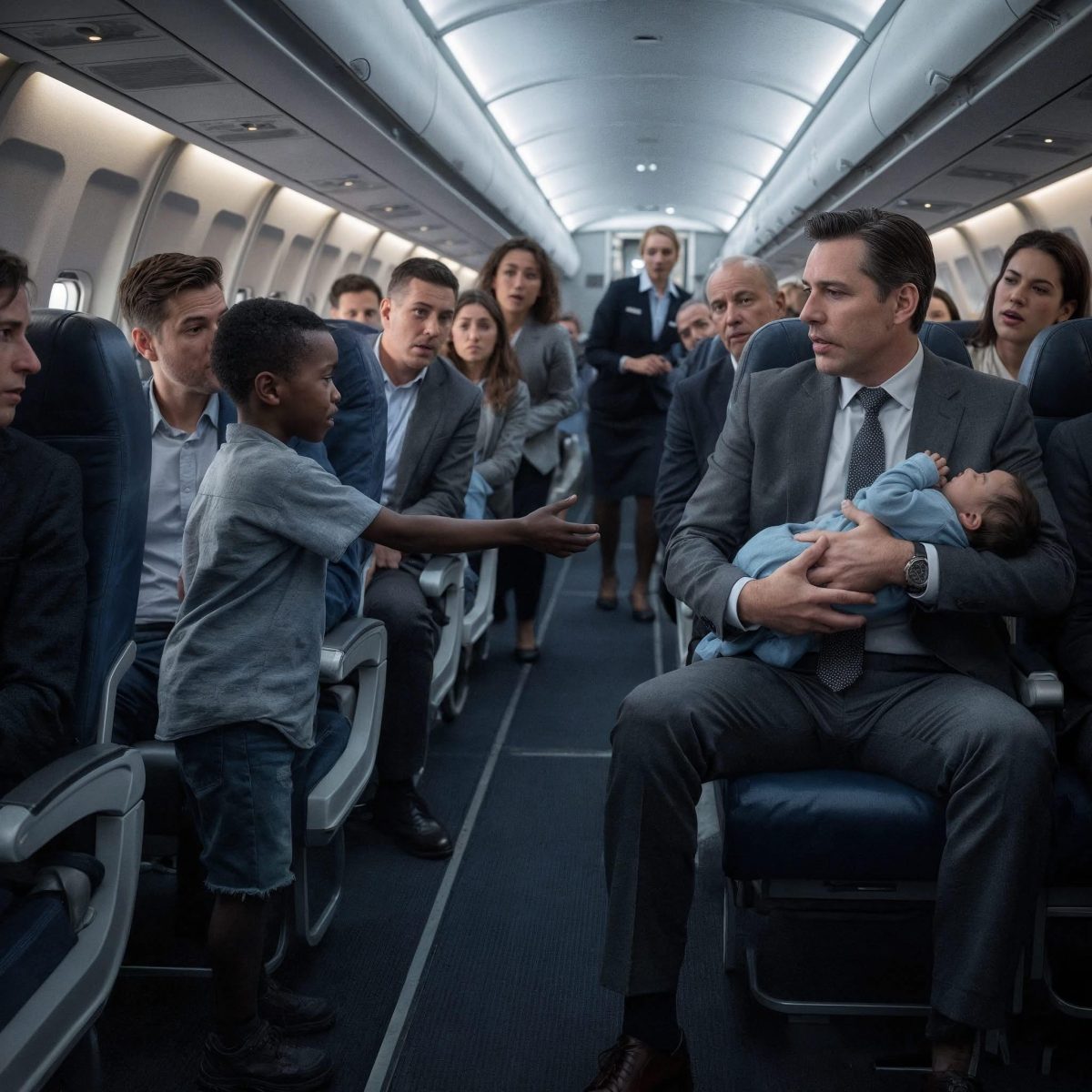 Dziecko miliarderki płakało bez przerwy w samolocie, dopóki biedny nastolatek nie zrobił czegoś nieprawdopodobnego.