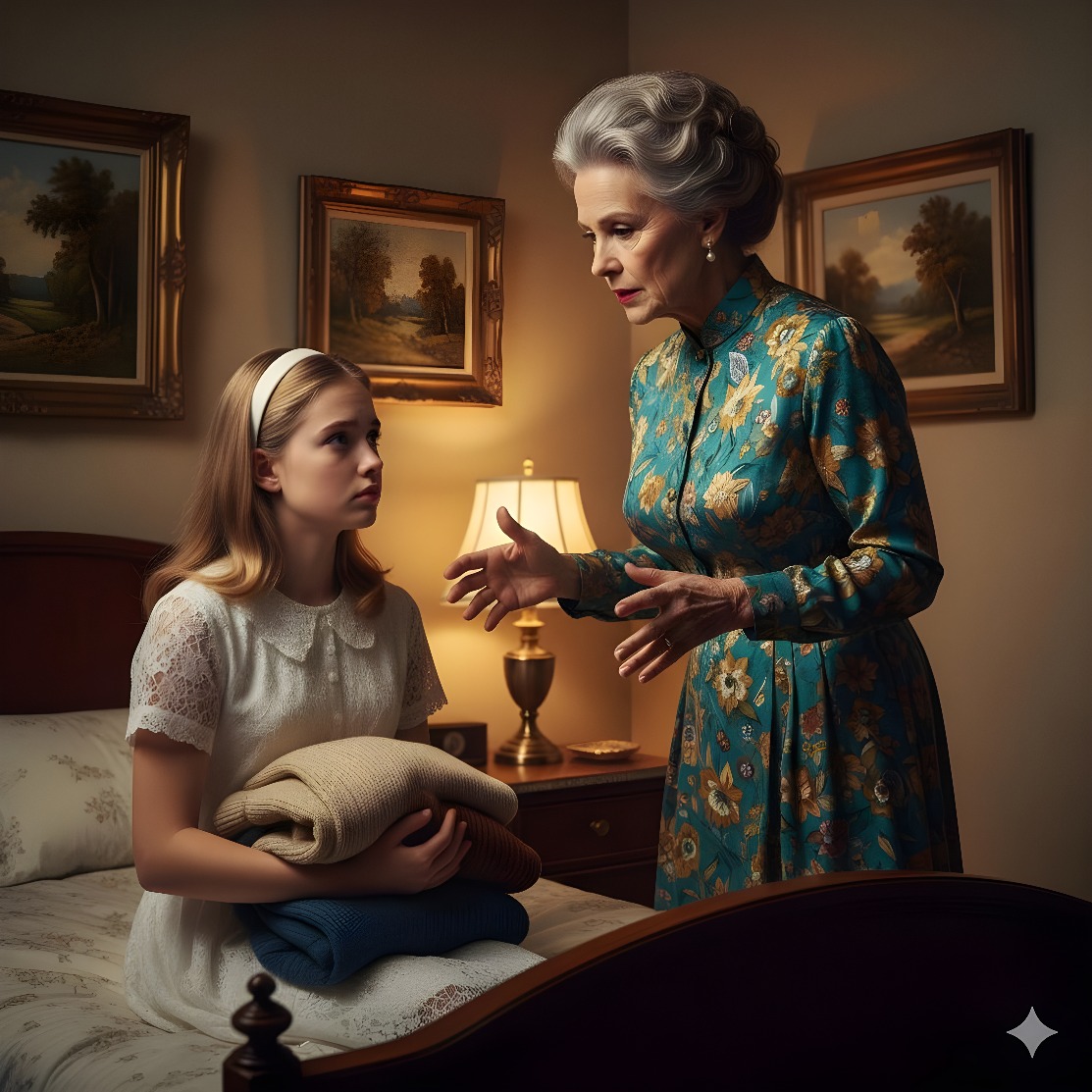 W nocy po ślubie, stara służąca cicho zapukała do drzwi i szepnęła: „Jeśli chcesz przeżyć — natychmiast się przebierz i uciekaj tylnią furtką…