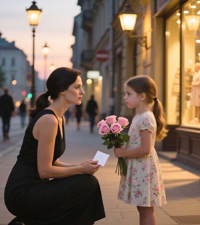 Ein barfuß Mädchen verkaufte Blumen vor einem Café und flüsterte: „Heirate ihn nicht…