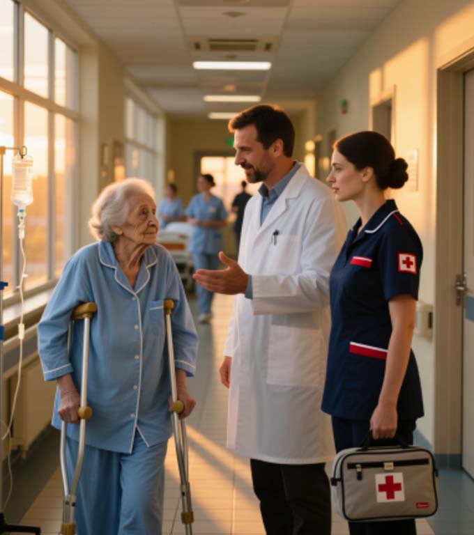 Die Pflegerinnen nannten ihn einen Obdachlosen und wollten ihn nicht aufnehmen, aber der Arzt schrie sie an und befahl, den OP vorzubereiten.