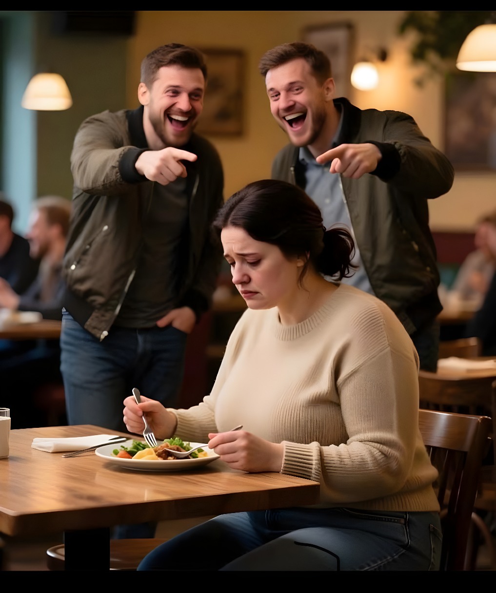 ( — Entschuldigung für meine Kuh! Sie frisst wieder ununterbrochen!