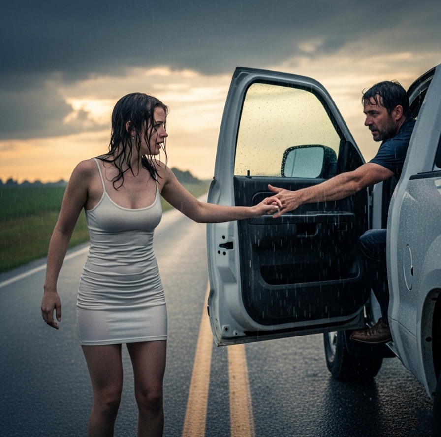 Er erschien auf der Straße direkt vor dem Lastwagen und versuchte, per Anhalter mitzukommen. Fünf Minuten später verwandelte sich alles in einen Albtraum