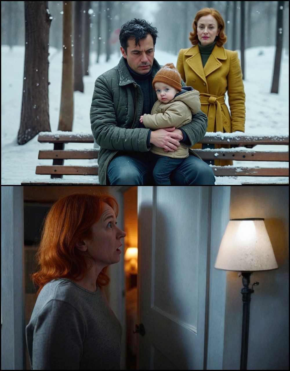 Śmiertelnie chora milionerka, błąkając się po zimowym parku, zobaczyła na ławce mężczyznę z dzieckiem, drżących z zimna – zabrała ich do siebie…