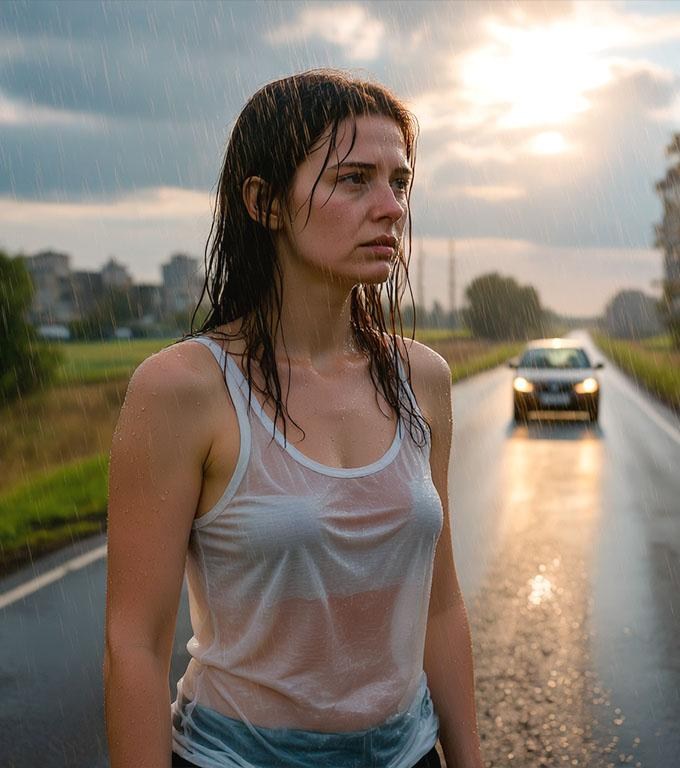 Férje veréseket és megaláztatásokat szenvedett, míg végül összeszedte a bátorságát, hogy elmenjen. De hogy megbüntesse, éjszaka otthagyta az esőben, egy elhagyatott mezőn.