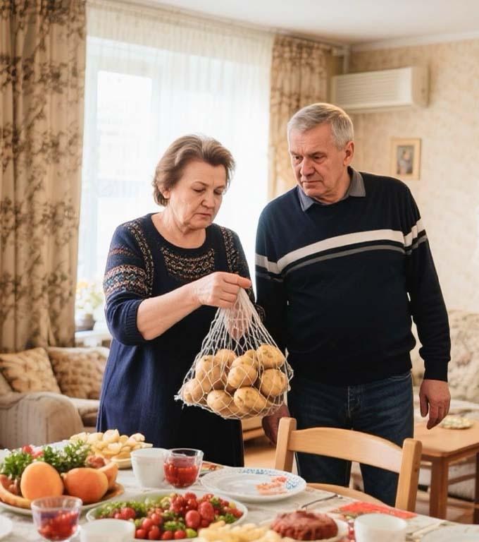 „Wir haben Kartoffeln mitgebracht“ „Alles andere überlasst ihr uns“: Wie Verwandte zu den Feiertagen mit Kartoffeln und Appetit auftauchten.