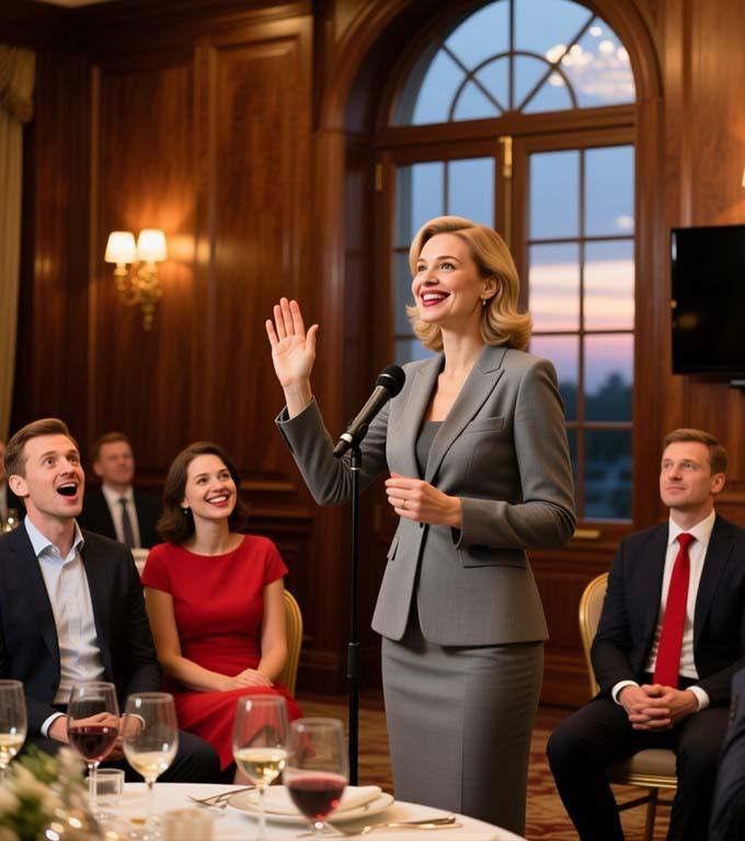 Ich nehme dich nicht zur Firmenfeier mit – du machst nur Angst. Ich habe das Angebot des Geschäftsführers angenommen.