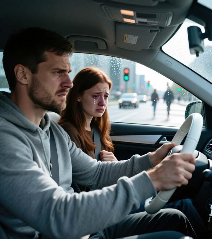 Sag den Ärzten, dass ich von der Treppe gefallen bin. Mein Mann hatte mir erklärt, wie ich zur Notaufnahme komme.