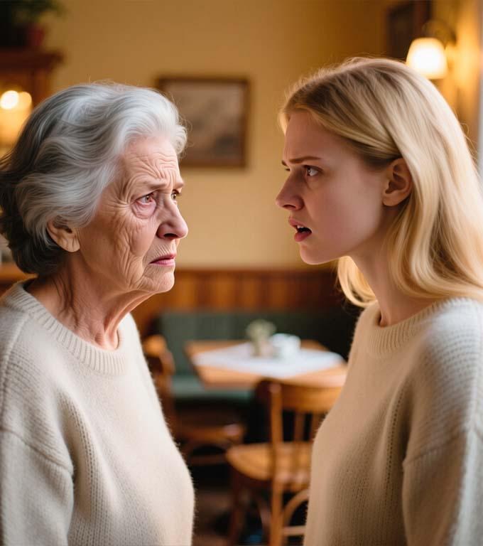 — Du kleine Schlange, du musst meinen Sohn in Ruhe lassen! Ich werde niemals zulassen, dass er dich heiratet!