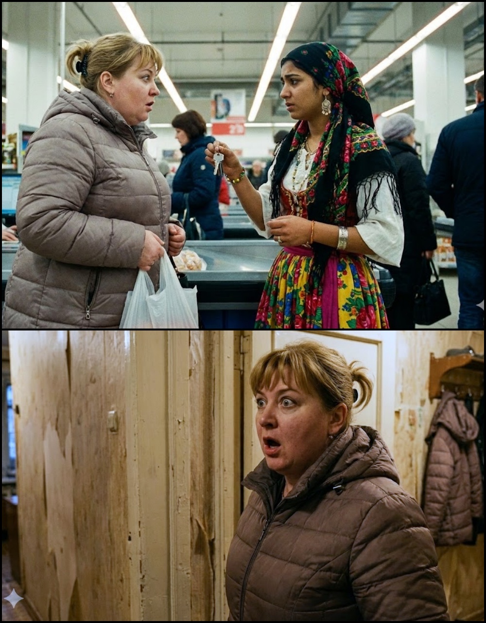 În timp ce plătea la magazin, Olivia a scăpat din greșeală cheile apartamentului. Întorcându-se, a observat cum o țigancă le-a ridicat și a vrut să i le înapoieze.