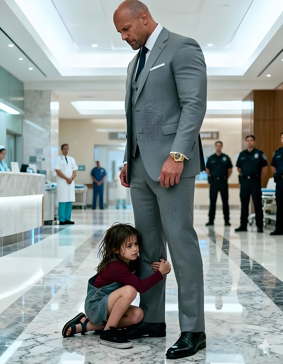 Медсестра, немного удивленная его настойчивостью, ответила: «Она нуждается в антибиотиках, да, но для их получения необходимо заполнить форму страхования.