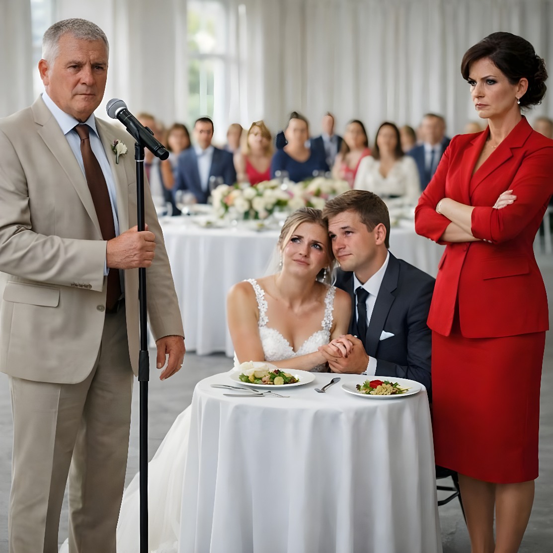 «Этой бедной девушке квартира не достанется! » — произнесла свекровь на свадьбе. Отец невесты, Даниэль, встал и подошел к микрофону.