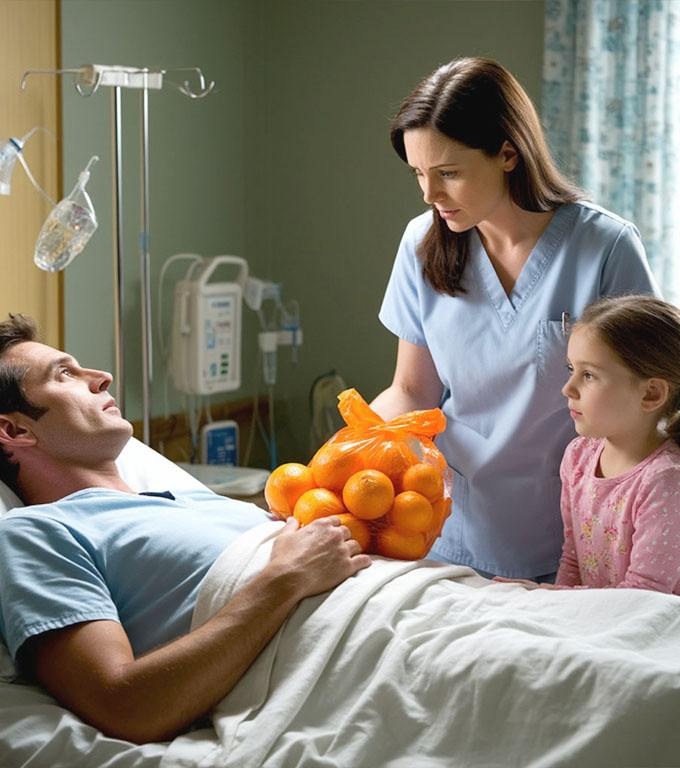 A férj, hogy megleckéztesse kapzsi feleségét, felfogadott egy ápolónőt, hogy úgy tegyen, mintha a gazdag lánya lenne.