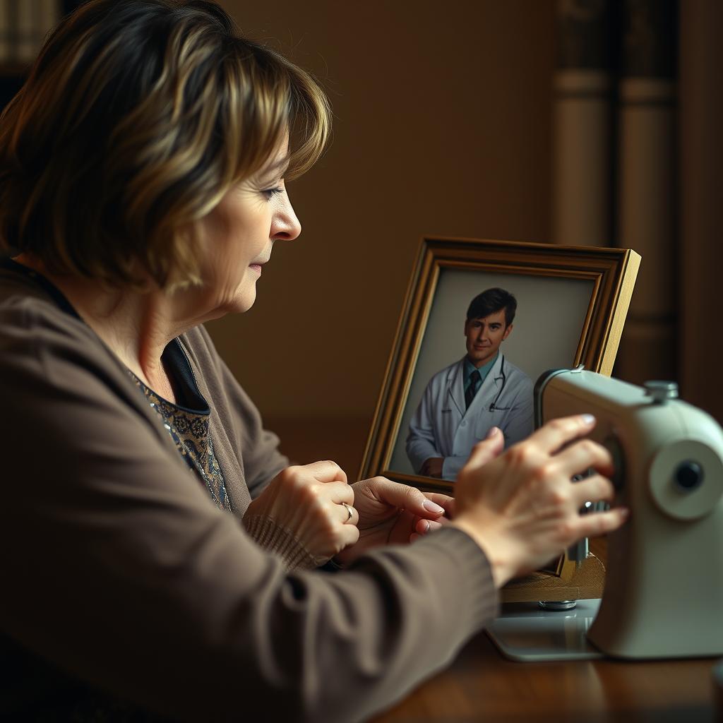 Ya pomnyu, kak vsyo nachalos’. Bylo mne togda 45 let, ya sidela za shveynoy mashinkoy, kak obychno, — vecher, slabaya lampochka, a pal’tsy uzhe bolyat ot ukolov igloy.