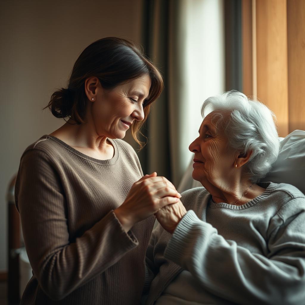 Eram așezată lângă patul mamei în reanimare, ținând mâna ei rece. Tata era în salat vecin după accident vascular cerebral, iar mama era atât de speriată că părea o fetiță mică.