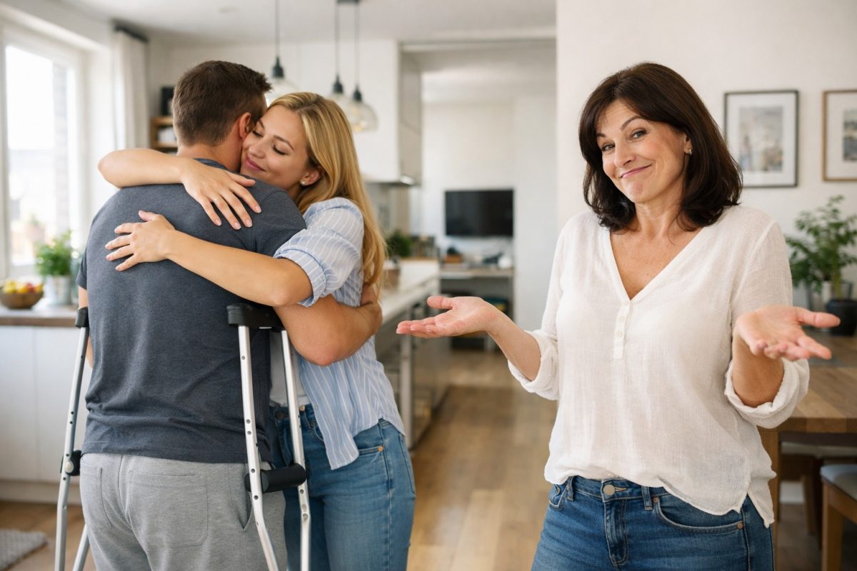 — Tvoy muzh — tvoya otvetstvennost’. Zaberi ego i ne prikhodite syuda bol’she! — kholodno prosheptala Marta El’tsner, zakhlopnuv dver’ pered nevestkoy i svoim synom, kotoryy opiralsya na kostyli.