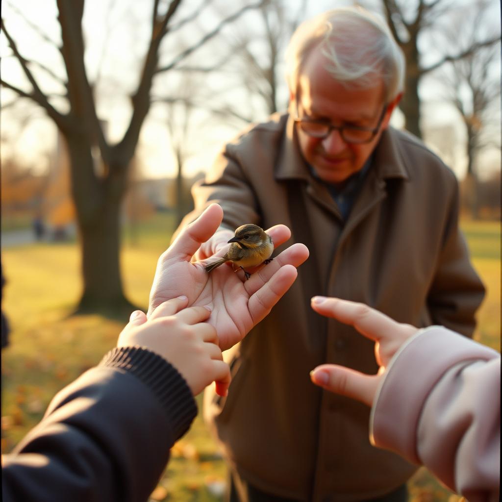 Na seroy noyabr’skoy progulke moy vnuk sprosil: «A esli by nikto ne pomog? » — i ya ponyal, chto uzhe chas kak speshu domoy s ranenoy ptitsey na ladoni.